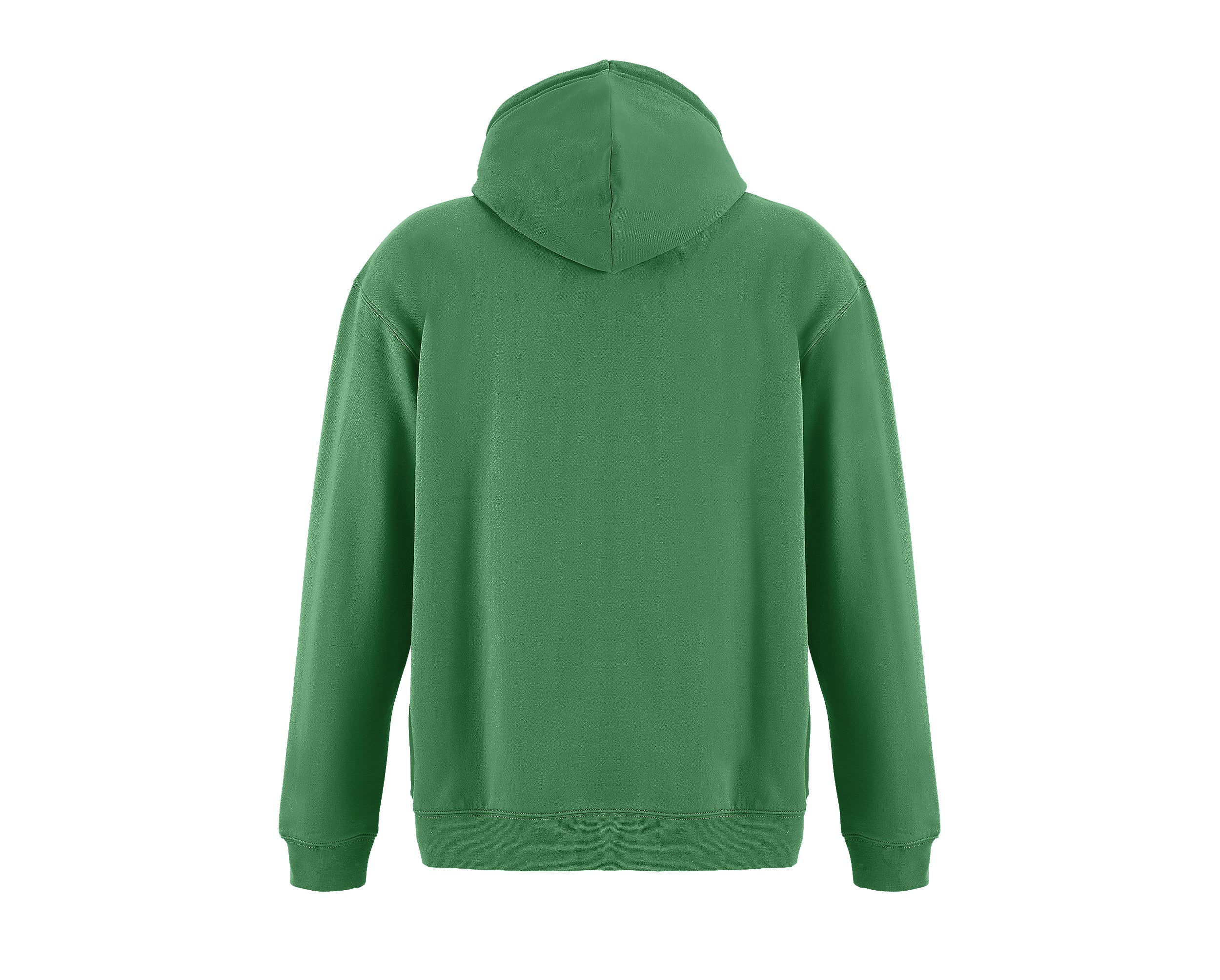 Sweat capuche Premium personnalisé vert vue profil - Zélyne Studio