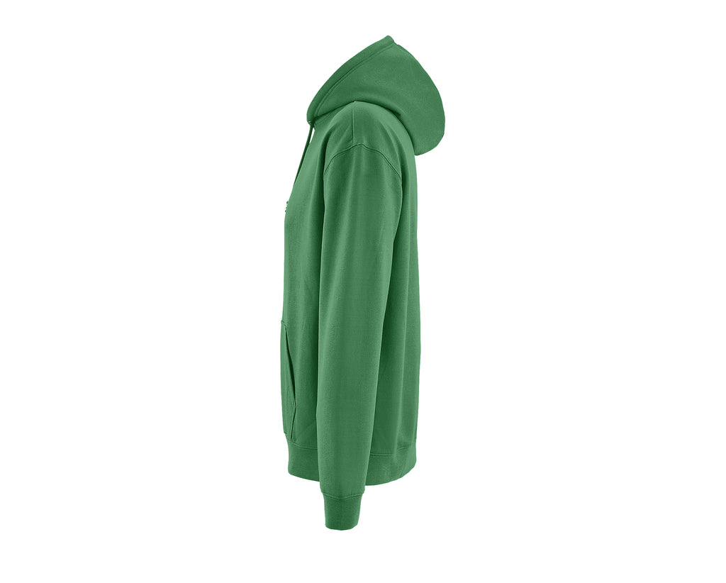 Sweat capuche Premium personnalisé vert vue dos - Zélyne Studio