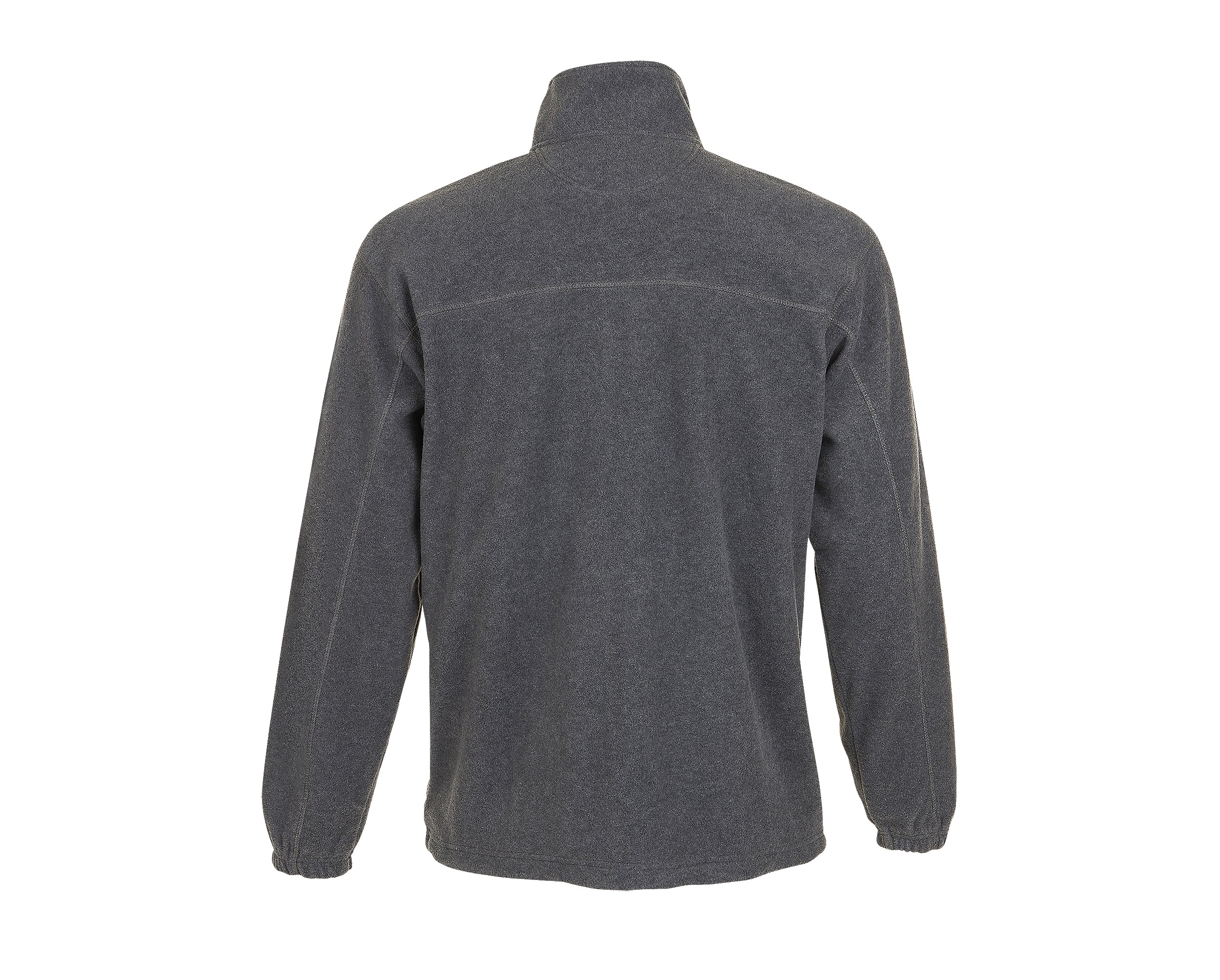 Veste polaire personnalisée gris chiné vue dos - Zélyne Studio