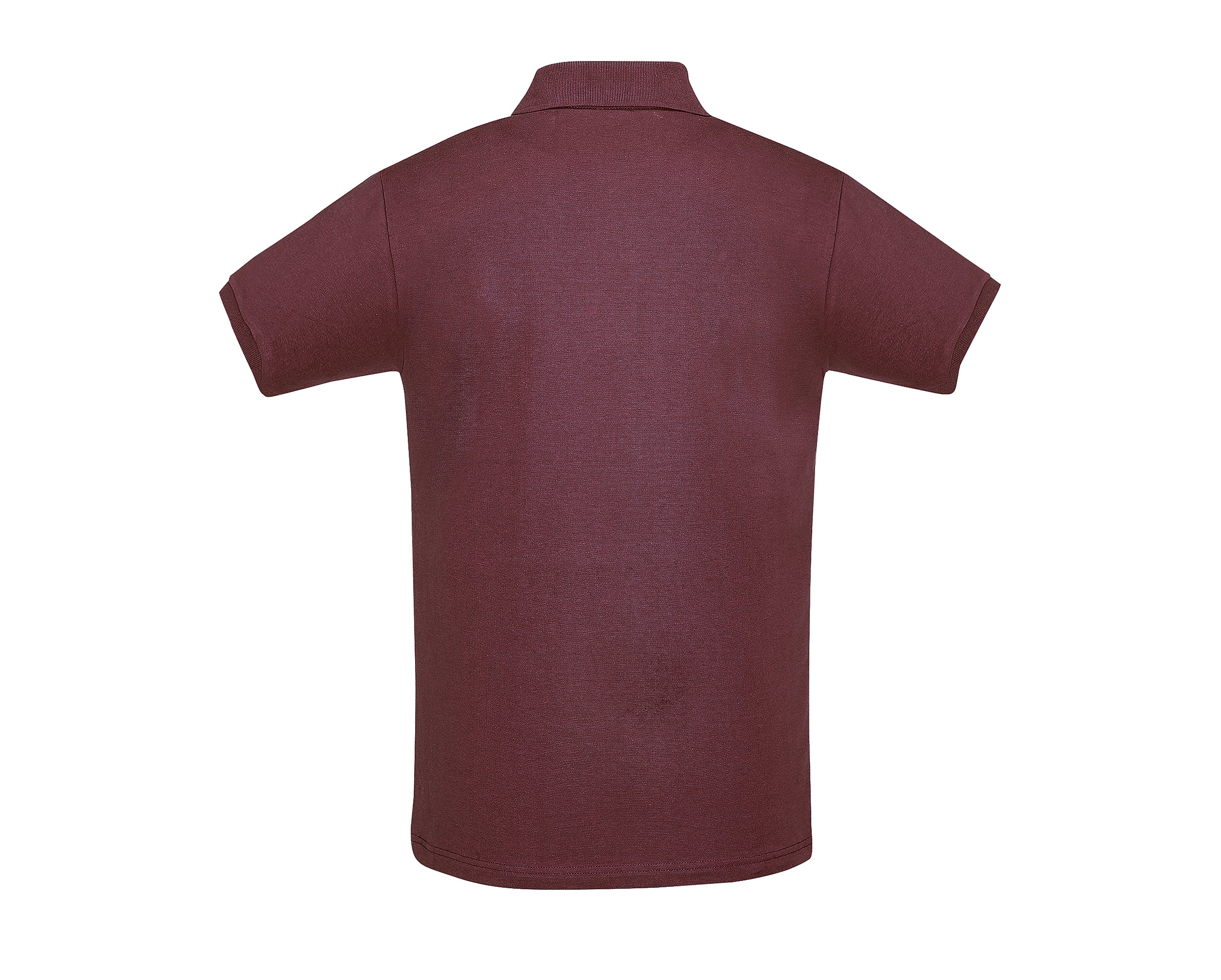 Polo Homme personnalisé bordeaux vue profil - Zélyne Studio