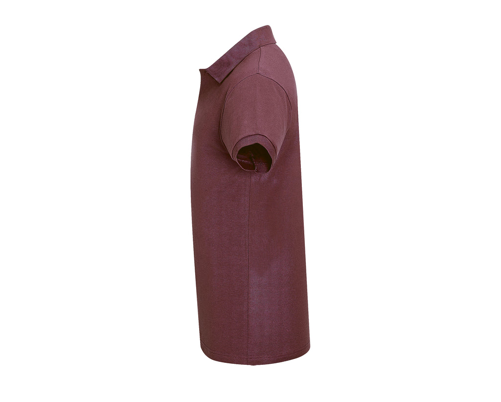 Polo Homme personnalisé bordeaux vue dos - Zélyne Studio