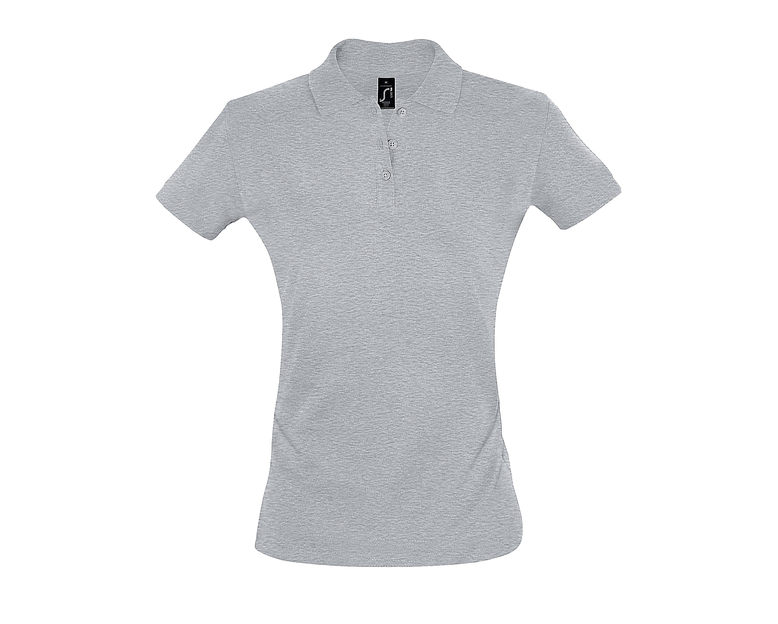 Polo Femme personnalisé gris chiné - Zélyne Studio