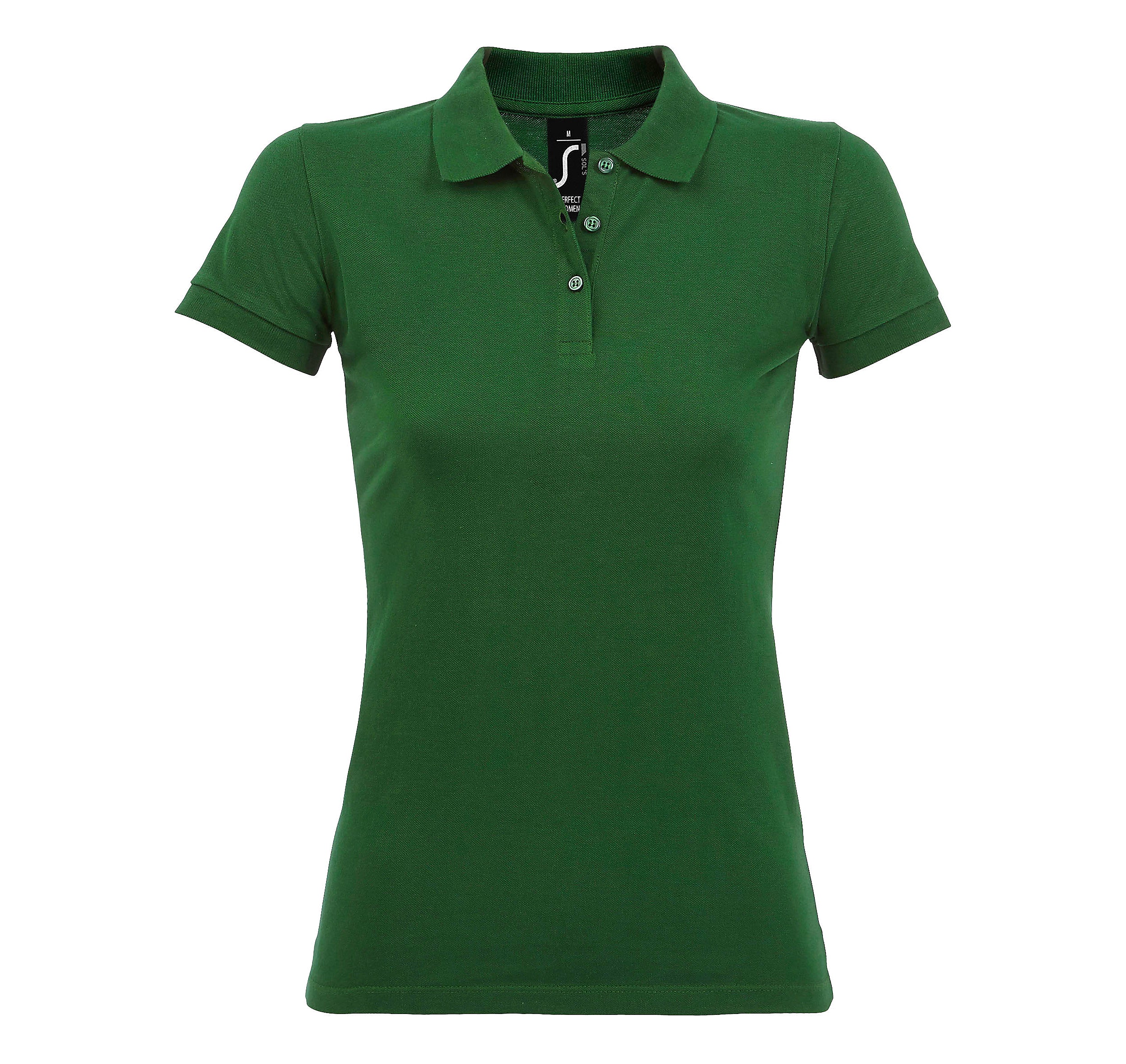 Polo Femme personnalisé vert bouteille - Zélyne Studio