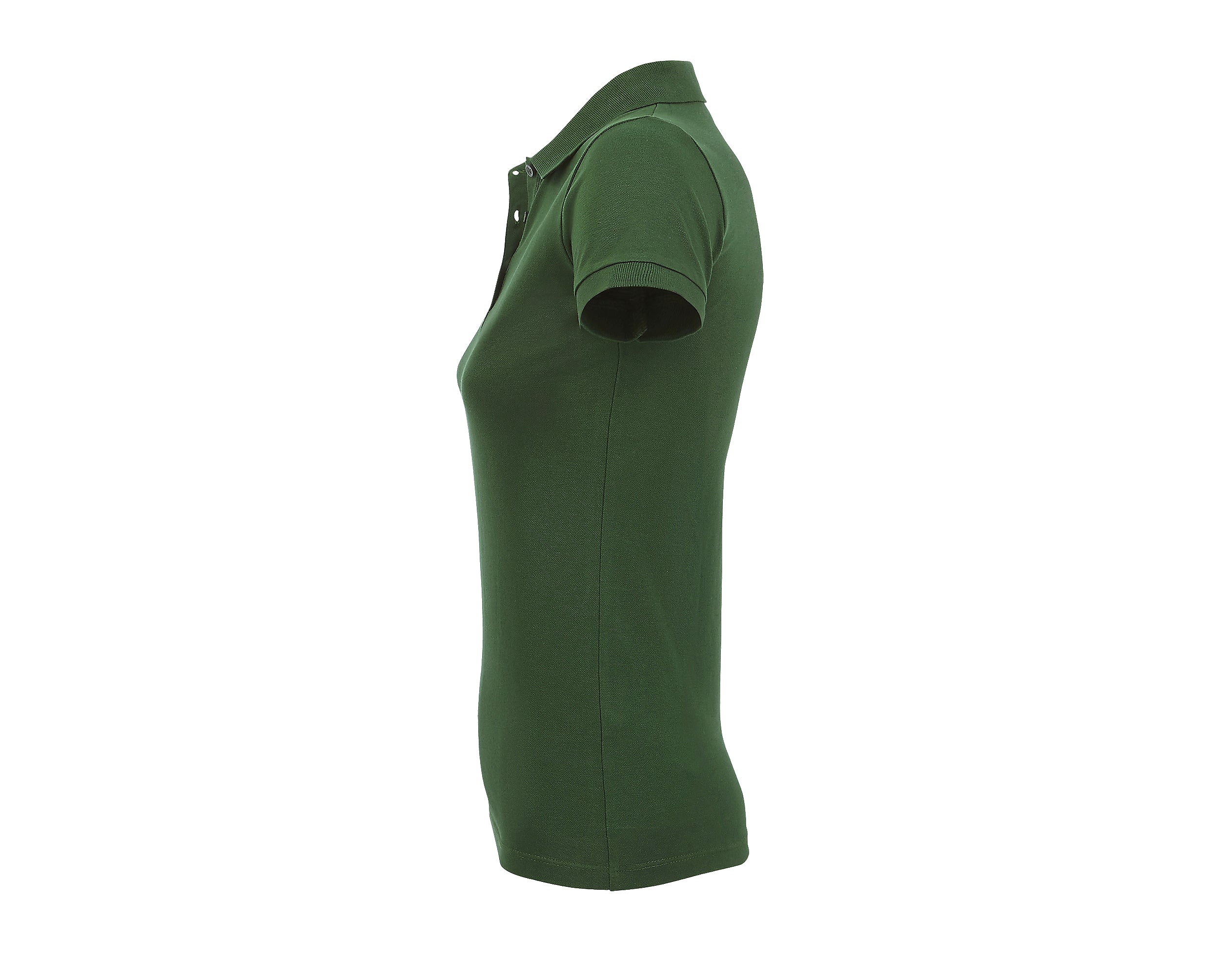 Polo Femme personnalisé vert bouteille vue dos - Zélyne Studio