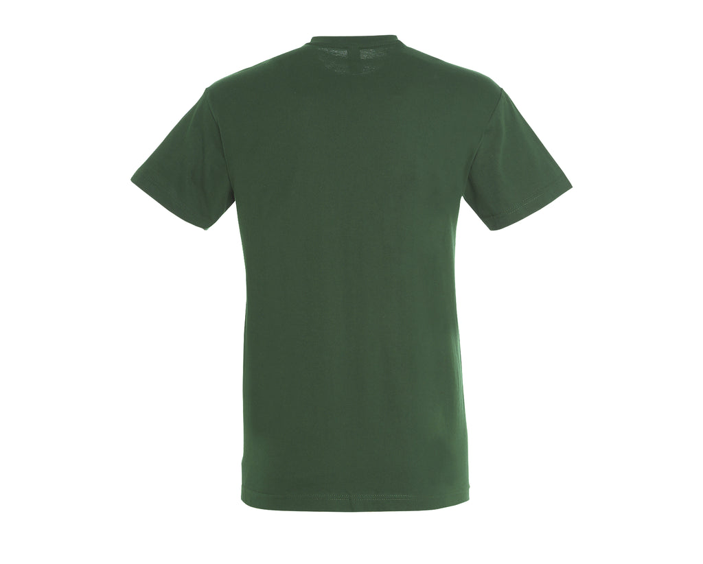 T-shirt Essentiel personnalisé vert bouteille vue profil - Zélyne Studio