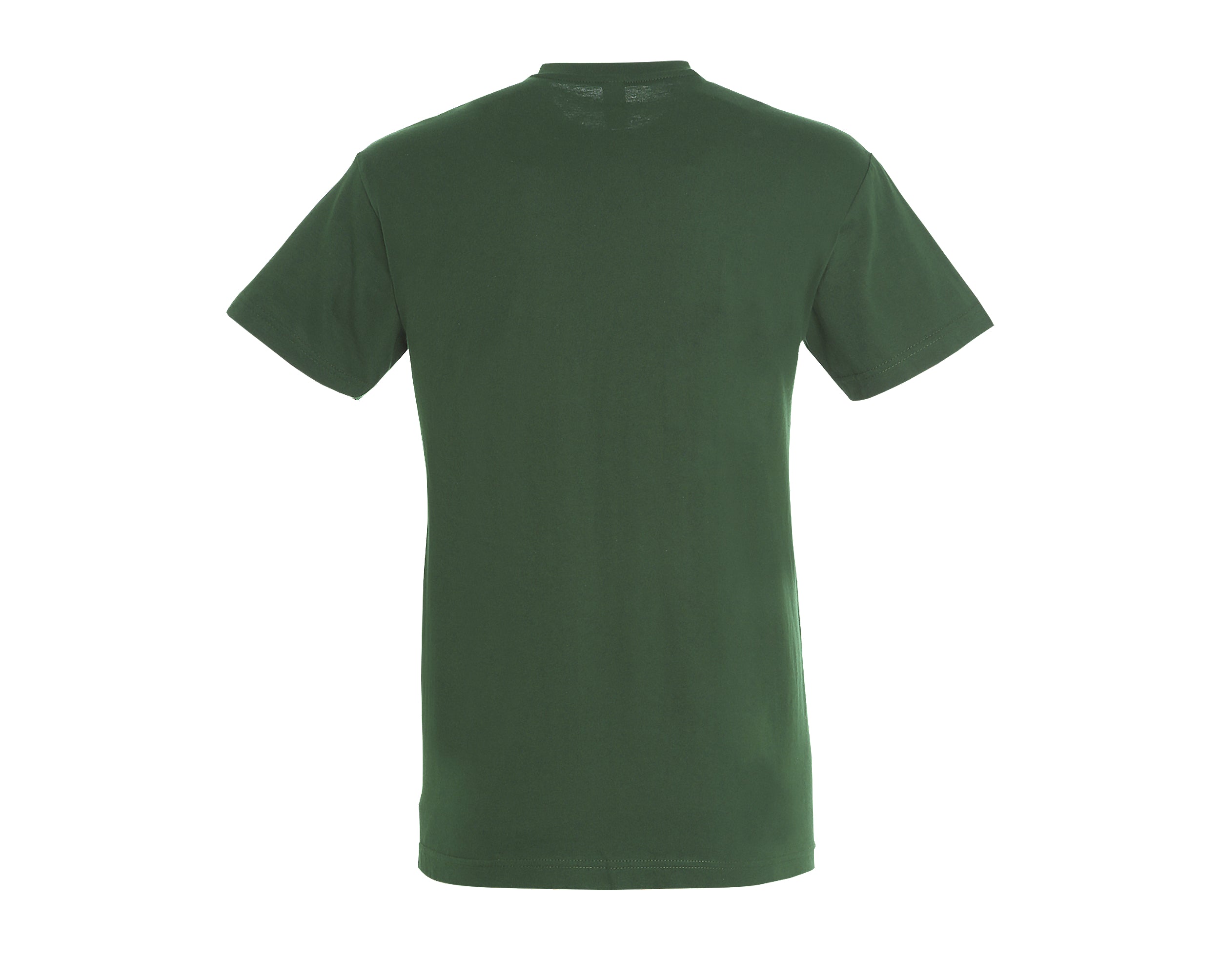 T-shirt Essentiel personnalisé vert bouteille vue profil - Zélyne Studio