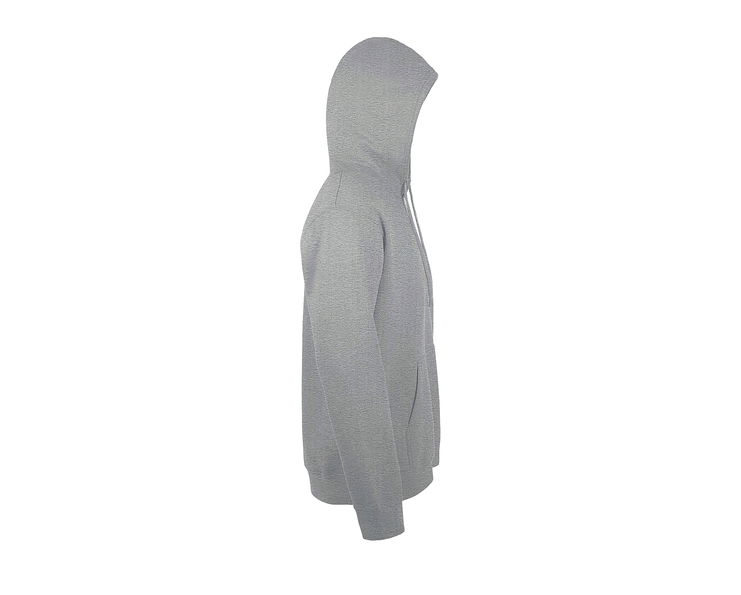Sweat capuche Essentiel personnalisé gris chiné vue dos - Zélyne Studio